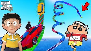 Shinchan & Nobitaవాళ్ళు New Ramp 😨 ఆడుతున్నారు #gta5 #shorts #shinchan #gta5 #doraemon #gta5mods
