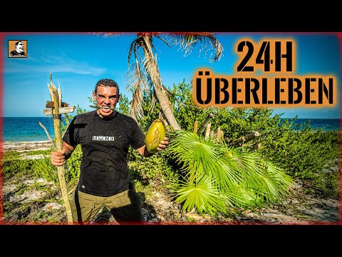 Auf einsamer INSEL 24H ÜBERLEBEN  | BUSHCRAFT | SHELTER | ÜBERNACHTUNG | Survival Mattin | Teil 1