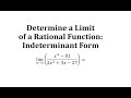Understanding Limits of Rational Functions