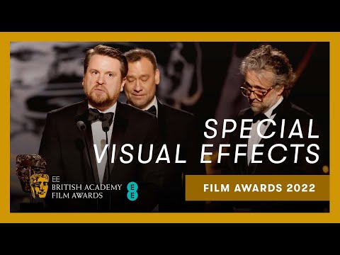 Dune's SFX team get emotional as they thank their families and collaborators | EE BAFTAs 2022