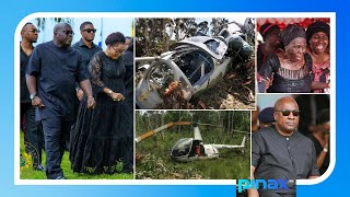 BREAKING: Another Helicopter Crash at Nkawkaw, Eastern Region, Police Rush to Rescue Trapped Victims