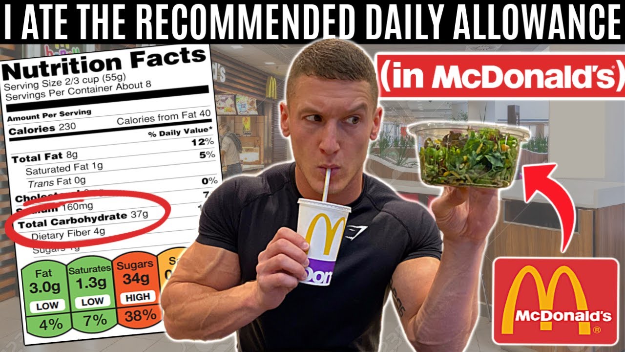 Eating the recommended daily allowance in McDonald's