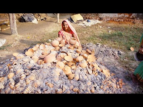 गावं मे नवरात्रि एवं दीपावली पर मिटटी से क्या-क्या बनाते हैं | Ceramics, How to Make Diya With Clay