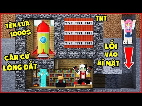 REDHOOD XÂY DỰNG THÀNH CÔNG CĂN HẦM BÍ MẬT BẰNG BEDROCK CÓ CHỨA TÊN LỬA HẠT NHÂN ĐỂ TROLL CHỊ PANDA