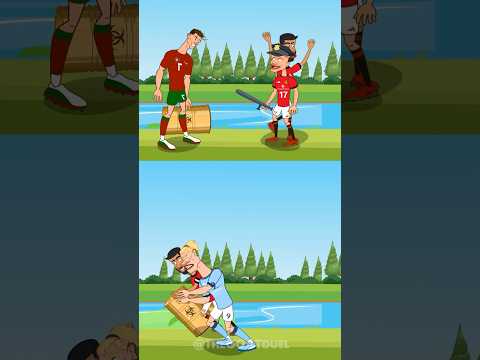 Kind Ronaldo and Bad Haaland | Messi decides who to help.