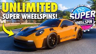 New BIGGEST Forza Horizon 5 UNLIMITED Superwheelspins FARM! Fastest New Method (STILL WORKING!)