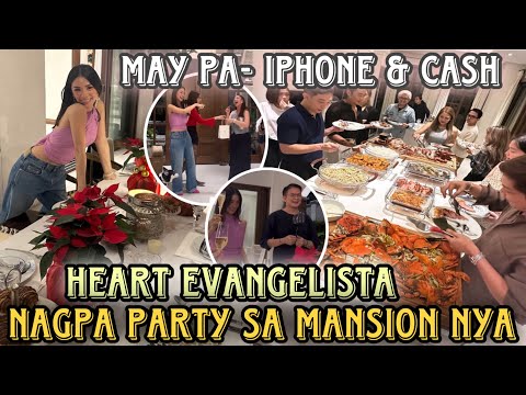 Heart Evangelista may Pa-Christmas Party sa Mansion sa buong Glam Team may Pa Iphone at Cash masaya