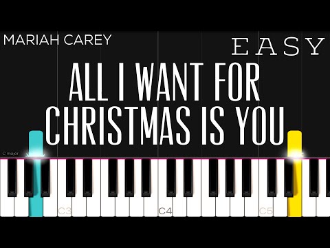 Mariah Carey - All I Want For Christmas Is You | EASY Piano Tutorial