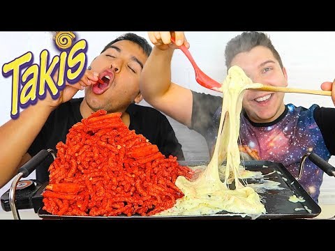 Takis Challenge With Cheese • MUKBANG