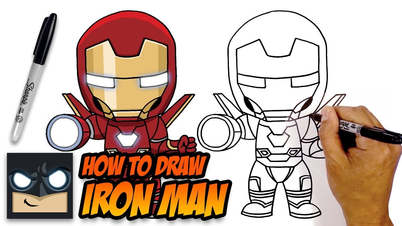 How to Draw Iron Man - Avengers - Step-by-Step Tutorial