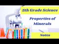 Identifying Mineral Properties and Tests