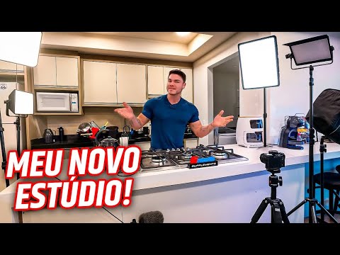 MONTEI UM ESTUDIO INTEIRO NA MEU NOVO APARTAMENTO!