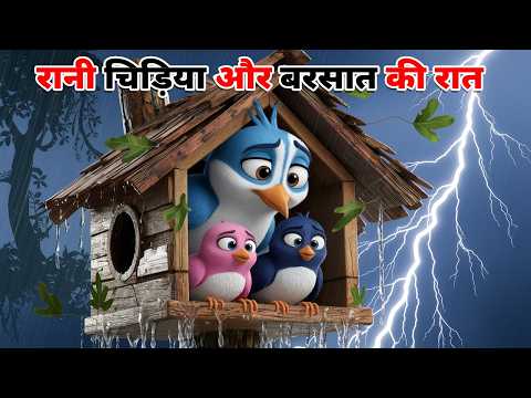 रानी चिड़िया और बरसात की रात | BARISH KA KAHAR | HINDI KAHANIYA | HINDI STORIES | CHIDIYA KI KAHANI