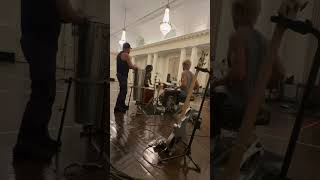 Brendan Buckley: … fun with bandmates Ihosvanni and Albert during a rehearsal break.🪘