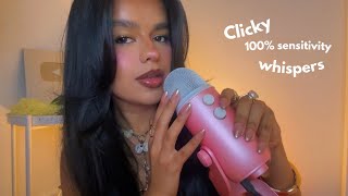 ASMR~ 100% Sensitivity Whispers Ramble (Pure Tingles) 