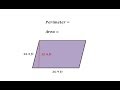 Calculating Parallelogram Properties
