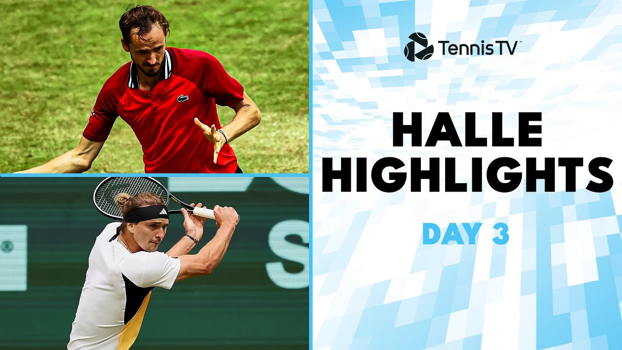 Medvedev vs Zhang; Zverev, Berrettini, Sinner & Hurkacz Play | Halle 2024 Highlights Day 3