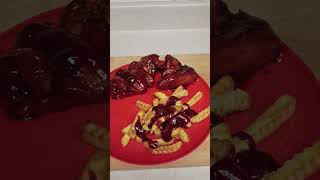 Tonight Dinner Is Barbecue Chicken And Fries
