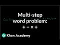 Solving Multi-Step Word Problems in Pre-Algebra