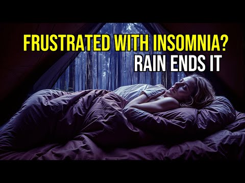 Peaceful Rain Tent Night – Drift into Deep Sleep | ASMR Ambience | Rain Sound for Sleeping