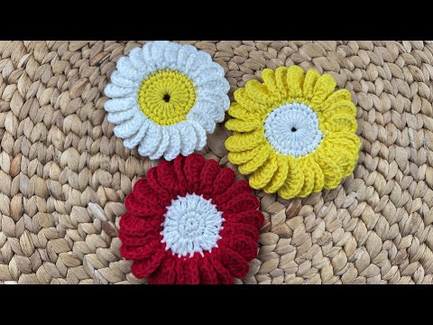 Very Beautiful Crochet Flower Patterns for Beginner 😍🤩