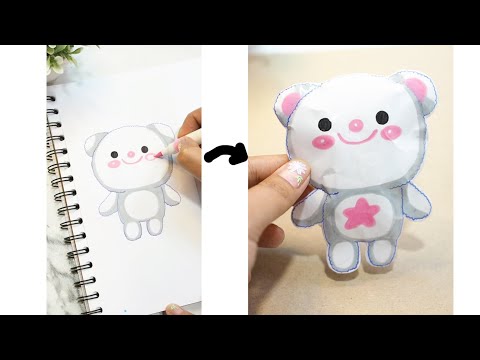 DIY cute bear squishy 🐻