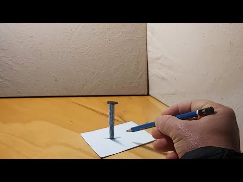 How to draw 3d drawing art on paper