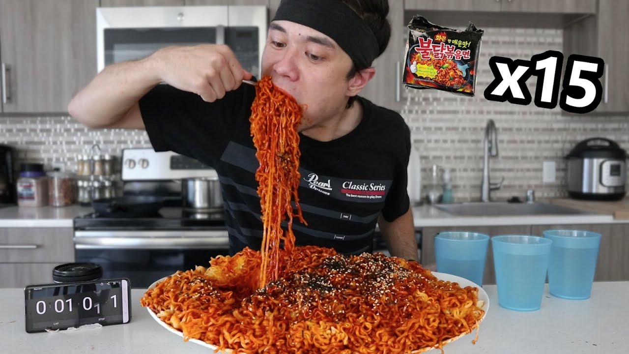 Most Korean Fire Noodles Ever Eaten (x15 Packs)