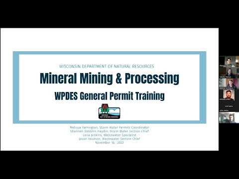 Mineral (Nonmetallic) Mining & Processing WPDES Permit Training