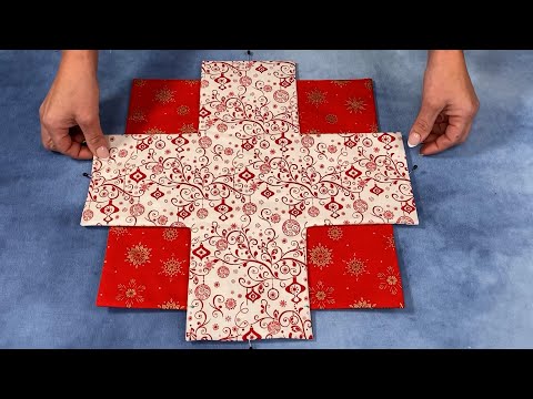 🎄 Magia Navideña: Convierte Círculos y Cuadrados de Tela en Regalos Únicos ✨ Costura Fácil