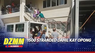1,500 stranded na pasahero dahil kay #OpongPH pinakain muna