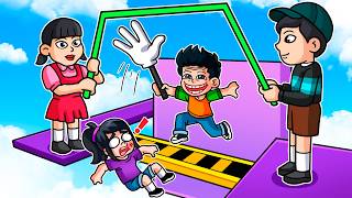 JUGUE LA TORRE MAS TROLL DE LOS JUEGOS DEL CALAMAR 3 CON MI NOVIO (SQUID GAME ROBLOX)