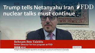 Behnam Ben Taleblu on Trump telling Netanyahu that Iran nuclear talks must continue – BBC News