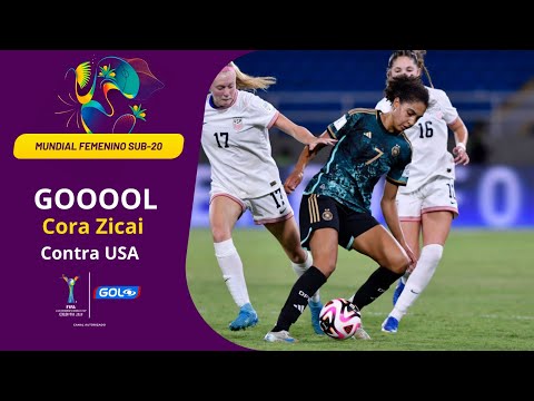 El gol de Cora Zicai para Alemania frente a Estados Unidos, por el Mundial femenino Sub-20