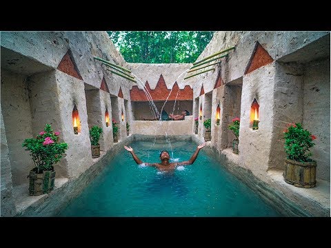 Build The Most Amazing Secret Ancient Underground Roman Temple With Underground Deep Pool