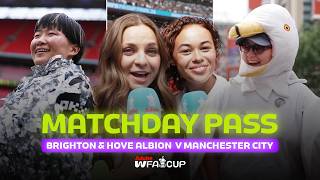 Scenes you had to see 🎉 Brighton & Hove Albion v Manchester City Final | Matchday Pass 🎟️⚽