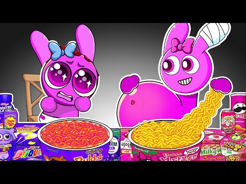 Incredibox Sprunki - PINK Pregnant & Baby PINK Convenience Store Food | Incredibox MUKBANG