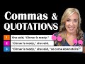 Mastering Comma Usage with Quotation Marks in Dialogue