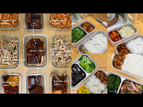 SET BEKAL SEMINGGU, STOK MAKANAN, MEAL PREP, MASAKAN HARIAN FROZEN, FOOD PREP