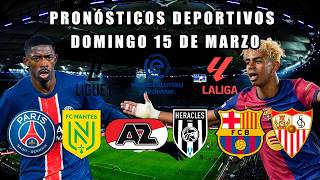 🔥 PRONÓSTICOS DEPORTIVOS HOY 15/03/2026