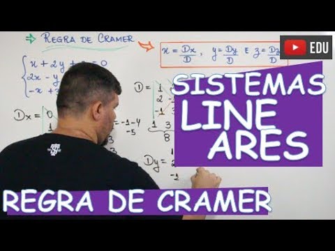 🔴 REGRA DE CRAMER (SISTEMAS 3X3)