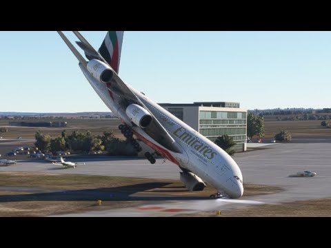 Catching an Emirates plane as it lands at Centennial airport