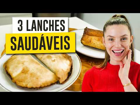 3 RECEITAS DE LANCHES SAUDÁVEIS NA AIRFRYER | PRÁTICO E RÁPIDO