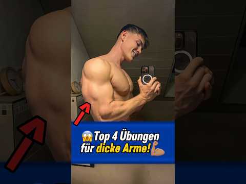 Übungen für dicke Arme!💪🏽 GYMSHARK Code: LAT10🦈*ANZElGE #gym #fitnessstudio #armtraining #bizeps