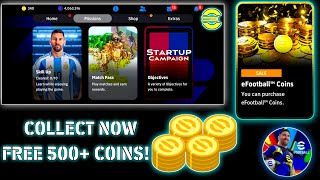 Free 500+ Coins after Update🫨🔥- Efootball Free Coins - Efootball Universe