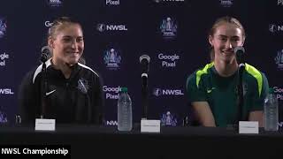 Kingsbury and McKeown Matchday -1 Press Conference | Championship Match vs Gotham FC | 11.21.25