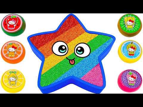 Mixing All My Slime l How To Make Cute Rainbow Star Bathtub With Glitter Slime | Best Of Yo Yo Idea