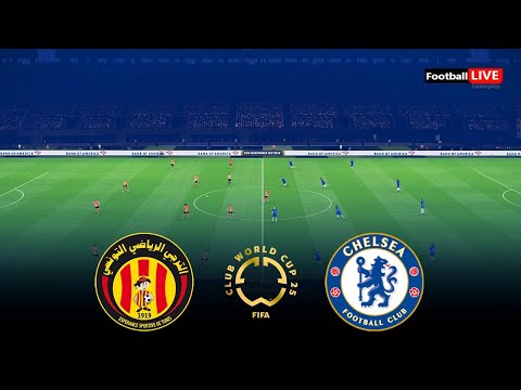 الترجي التونسي ضد تشيلسي - كأس العالم للأندية FIFA 2025 | أهداف المباراة كاملة | طريقة اللعب في PES