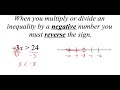 Solving Inequalities with Multiplication and Division