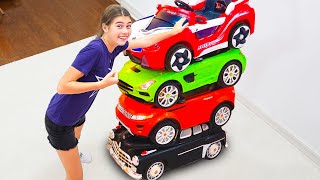 Nastya và Cuộc Phiêu Lưu Với Ô Tô Đồ Chơi | Thử Thách 24 Giờ Trong Xe